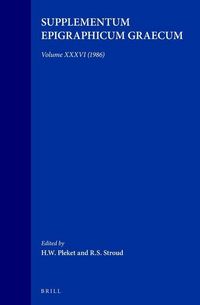 Produktbild: Supplementum Epigraphicum Graecum, Volume XXXVI (1986)