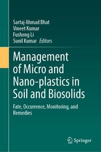 Produktbild: Management of Micro and Nano-plastics in Soil and Biosolids