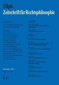 Produktbild: Zeitschrift f&uuml;r Rechtsphilosophie 1/2017