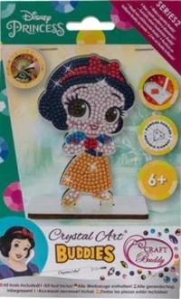 Produktbild: Craft Buddy CAFGR-DNY003 - Crystal Art Buddies, Snow White Disney Series 2, Schneewittchen, Figur 11cm, Kristallkunst-Bastelset