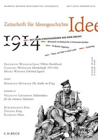 Produktbild: Zeitschrift f&uuml;r Ideengeschichte Heft VIII/2 Sommer 2014