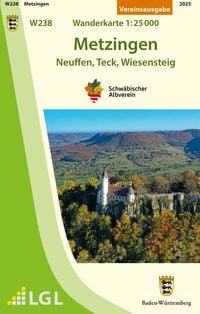 Produktbild: W238 Metzingen - Neuffen, Teck, Wiesensteig