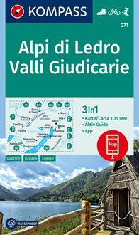 Bild vom Artikel KOMPASS Wanderkarte 071 Alpi di Ledro, Valli Giudicarie 1:35.000 vom Autor Kompass-Karten GmbH