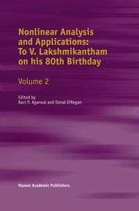 Produktbild: Nonlinear Analysis and Applications: To V. Lakshmikantham on his 80th Birthday