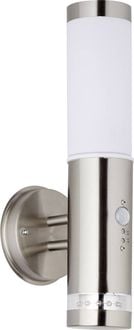 Produktbild: Brilliant Bole G96131/82 Au&szlig;enwandleuchte mit Bewegungsmelder Halogen E27 60W Edelstahl