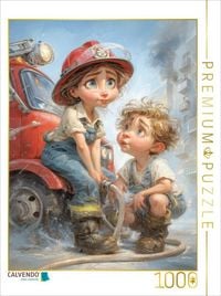 Produktbild: CALVENDO Puzzle Mama macht den Schlauch klar und ich wei&szlig; jetzt, wer hier der Boss ist | 1000 Teile Lege-Gr&ouml;&szlig;e 64x48cm Foto-Puzzle f&uuml;r gl&uuml;ckliche Stun