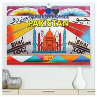 Produktbild: Farbenfrohes Pakistan (hochwertiger Premium Wandkalender 2027 DIN A2 quer), Kunstdruck in Hochglanz