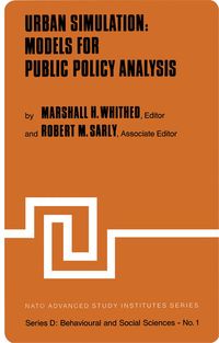 Produktbild: Urban Simulation: Models for Public Policy Analysis
