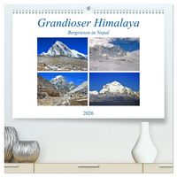 Produktbild: Grandioser Himalaya, Bergriesen in Nepal (hochwertiger Premium Wandkalender 2026 DIN A2 quer), Kunstdruck in Hochglanz