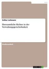 Produktbild: Ehrenamtliche Richter in der Verwaltungsgerichtsbarkeit