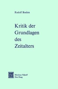 Produktbild: Kritik der Grundlagen des Zeitalters
