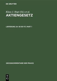 Produktbild: Aktiengesetz / &sect;&sect; 95-117