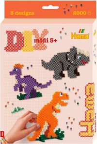 Produktbild: Hama B&uuml;gelperlen Dino Welt 2000 St&uuml;ck Geschenkpackung