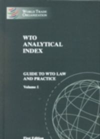 Produktbild: Wto Analytical Index Guide to Wto Law and Practice