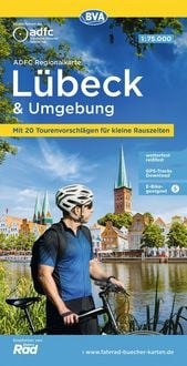 Produktbild: BVA ADFC Regionalkarte L&uuml;beck und Umgebung 1:75.000