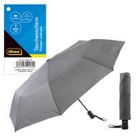 Produktbild: Idena Taschenregenschirm Automatik grau &Oslash;100cm
