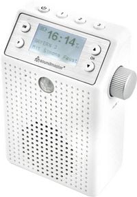Produktbild: soundmaster DAB60WE Steckdosenradio DAB+, UKW Bluetooth&reg;, USB Freisprechfunktion, Inkl. Mikrofon, spritzwassergesch&uuml;tzt, Weckfunktion, wiederauflad