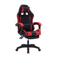 Produktbild: HTI-Living Drehstuhl Krit Eco Schwarz Rot PVC Drehstuhl Krit Eco Schwarz Rot PVC