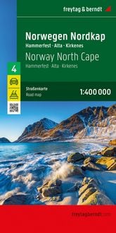 Produktbild: Freytag & berndt Stra&szlig;enkarte Norwegen Nordkap, Hammerfest -