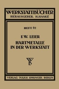 Produktbild: Hartmetalle in der Werkstatt