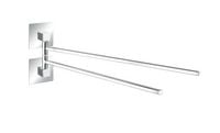 Produktbild: Turbo-Loc&reg; Edelstahl Handtuchhalter 2 Arme Quadro, rostfrei