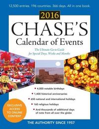 Produktbild: Chases Cal Of Events 2016/e