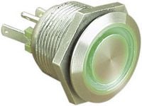 Produktbild: Bulgin MPI002/28/BL MPI002/28/BL Vandalismusgesch&uuml;tzter Drucktaster 24 V/DC 0.05 A 1 x Aus/(Ein) tastend Blau (&Oslash; x L) 22 mm x 32.7 mm IP66 1 St.