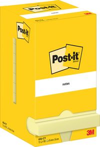Produktbild: Post-it&reg; Haftnotizen Spenderbox gelb, 76 x 76 mm 12 St&uuml;ck