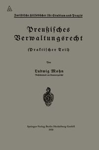Produktbild: Preu&szlig;isches Verwaltungsrecht