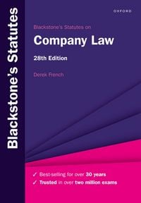Produktbild: Blackstone's Statutes on Company Law