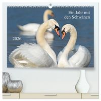 Produktbild: Ein Jahr mit den Schw&auml;nen (hochwertiger Premium Wandkalender 2026 DIN A2 quer), Kunstdruck in Hochglanz