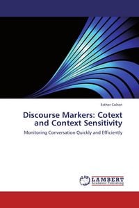 Produktbild: Discourse Markers: Cotext and Context Sensitivity