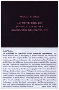 Bild vom Artikel Das Miterleben des Jahreslaufes in vier kosmischen Imaginationen vom Autor Rudolf Steiner
