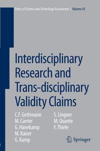 Produktbild: Interdisciplinary Research and Trans-disciplinary Validity Claims