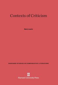 Produktbild: Contexts of Criticism