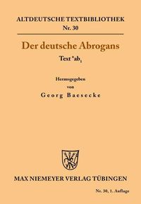 Produktbild: Der deutsche Abrogans