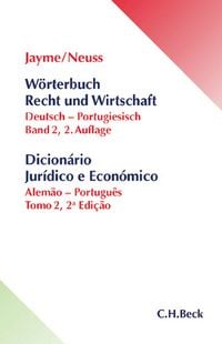 Produktbild: W&ouml;rterbuch Recht und Wirtschaft Band II: Deutsch - Portugiesisch