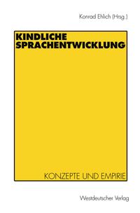 Produktbild: Kindliche Sprachentwicklung