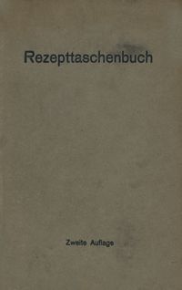 Produktbild: Rezepttaschenbuch (nebst Anhang)