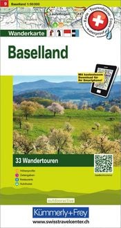 Produktbild: K&uuml;mmerly+Frey Wandertourenkarte 9 Baselland 1:50.000