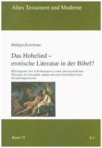 Produktbild: Bartelmus, R: Hohelied - erotische Literatur in der Bibel?