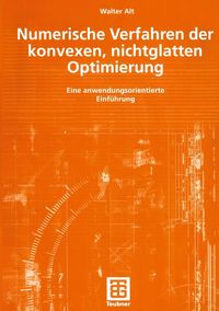 Produktbild: Numerische Verfahren der konvexen, nichtglatten Optimierung