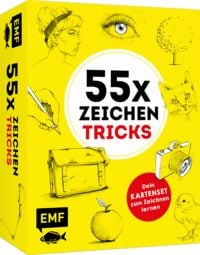 Produktbild: 55 x Zeichentricks: Dein Kartenset zum Zeichnen lernen