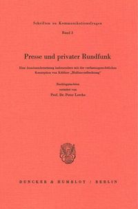 Produktbild: Presse und privater Rundfunk.