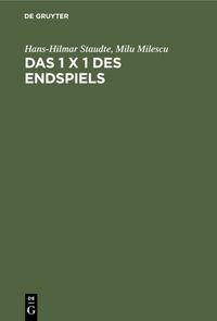 Produktbild: Das 1 x 1 des Endspiels