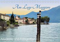 Produktbild: Am Lago Maggiore - Aquarelle und Fotografien (Tischkalender 2022 DIN A5 quer)