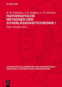 Produktbild: Mathematische Methoden der Zuverl&auml;ssigkeitstheorie I