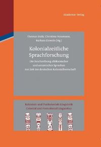 Produktbild: Kolonialzeitliche Sprachforschung