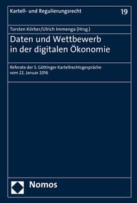 Produktbild: Daten und Wettbewerb in der digitalen &Ouml;konomie
