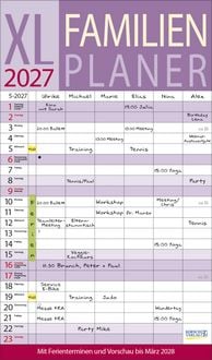 Produktbild: XL Familienplaner 2027